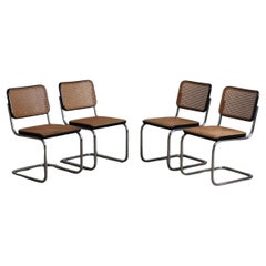 Marcel Breuer Cesca chairs for thonet 1970s set of 4