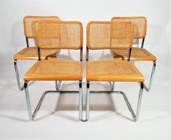 Marcel Breuer Cesca Chairs Mid Century Set of 4