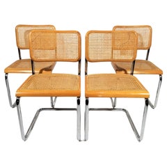  Marcel Breuer Cesca Chairs Mid Century Set of 4