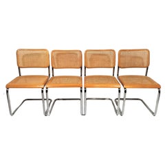 Marcel Breuer Cesca Chairs Mid Century Set of 4