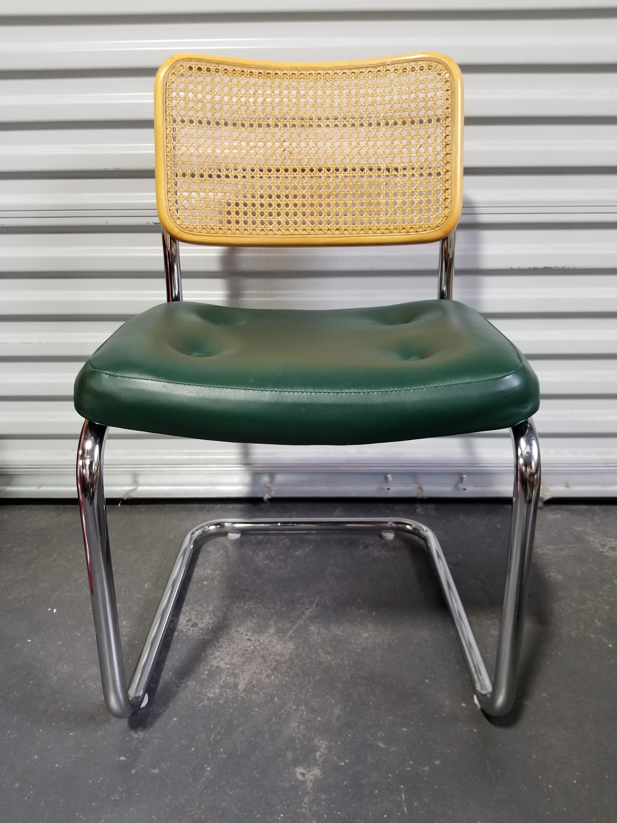 Italian Marcel Breuer Cesca Chairs, Set 4