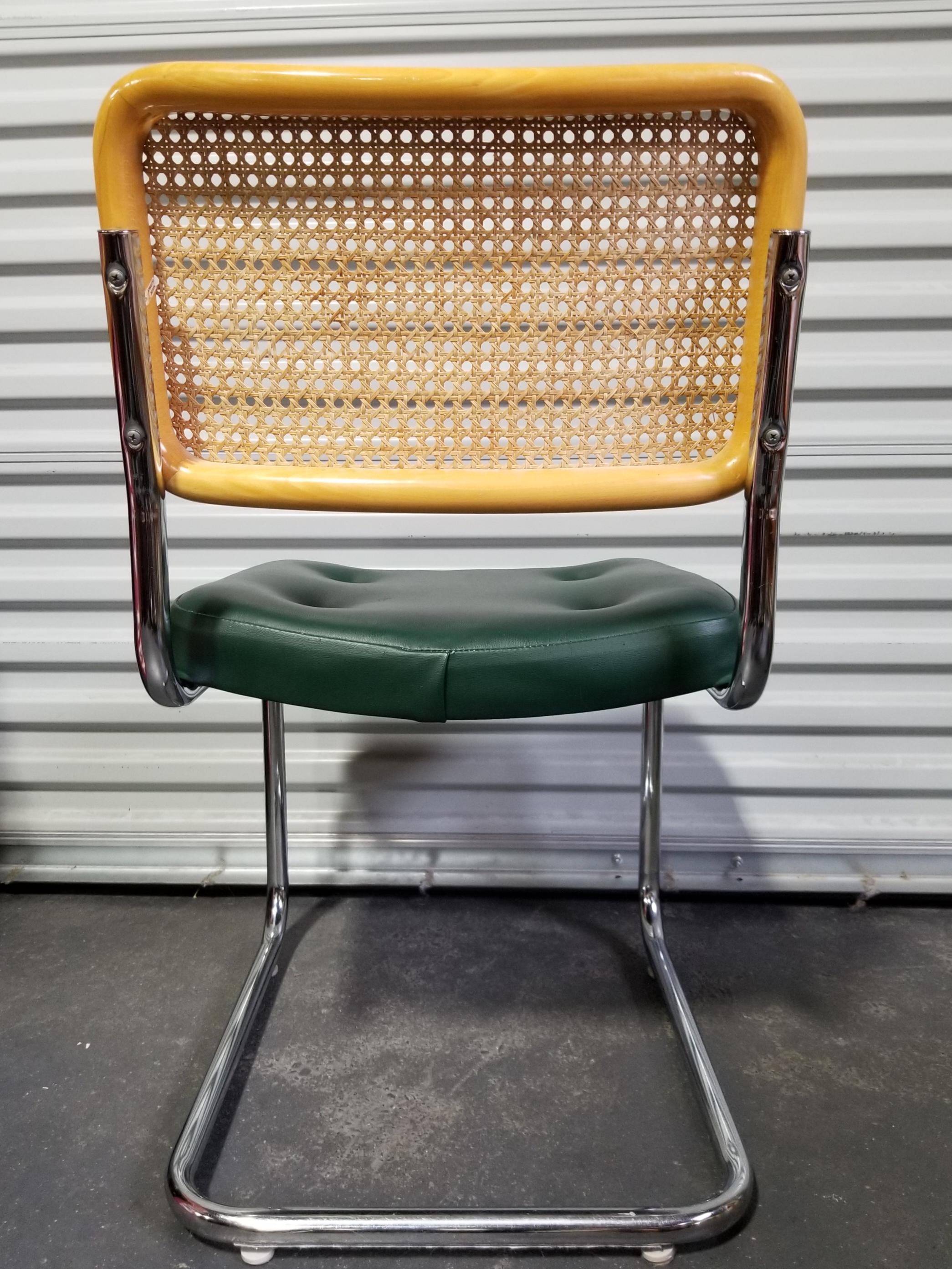 Marcel Breuer Cesca Chairs, Set 4 In Good Condition In Fulton, CA