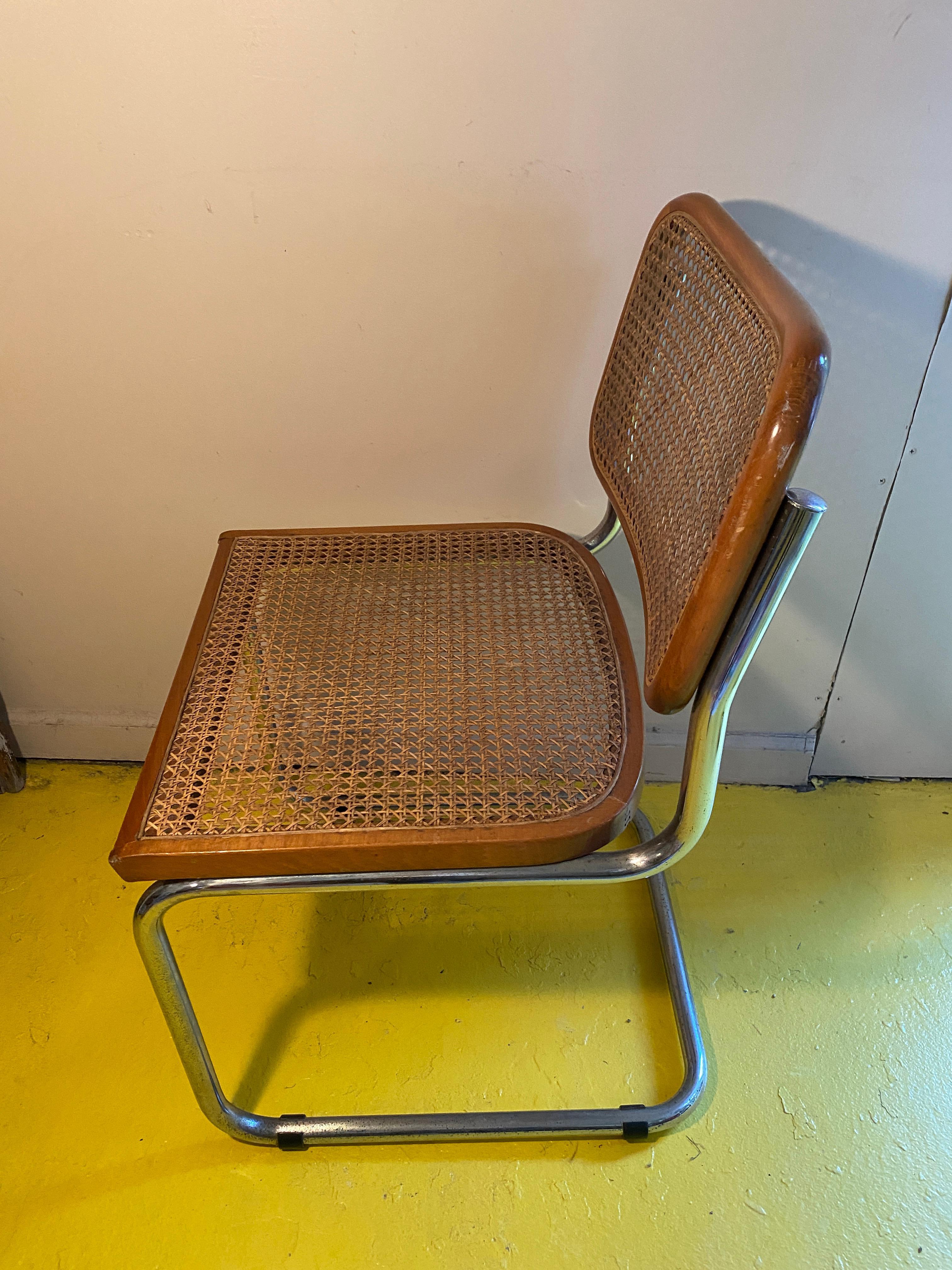 Cane Marcel Breuer Cesca Chairs, Set of 8