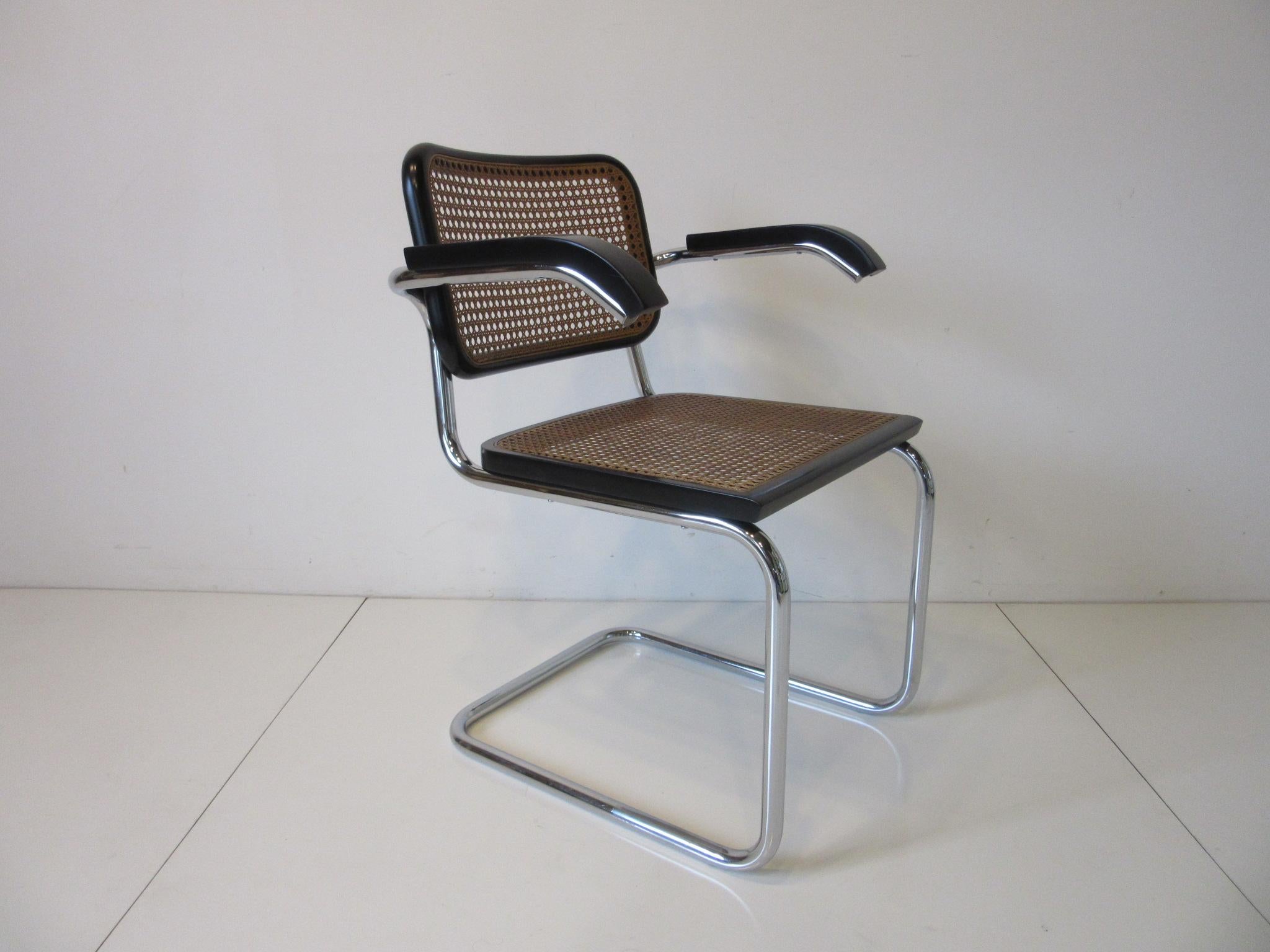 Marcel Breuer Cesca Dining Armchairs Made in Italy 2
