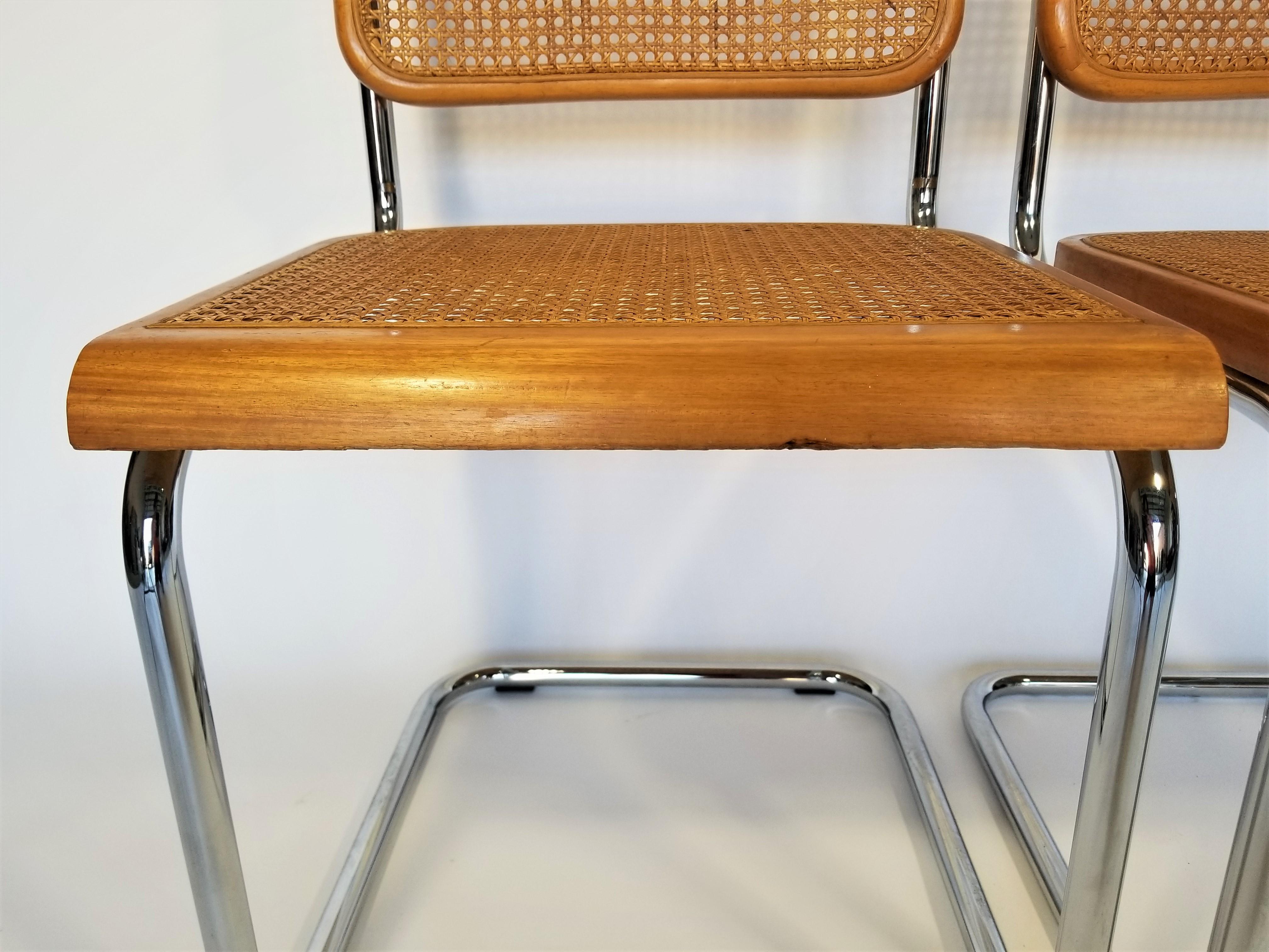 Marcel Breuer Cesca Pair of Midcentury Side Chairs 6