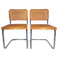 Marcel Breuer Cesca Pair of Midcentury Side Chairs