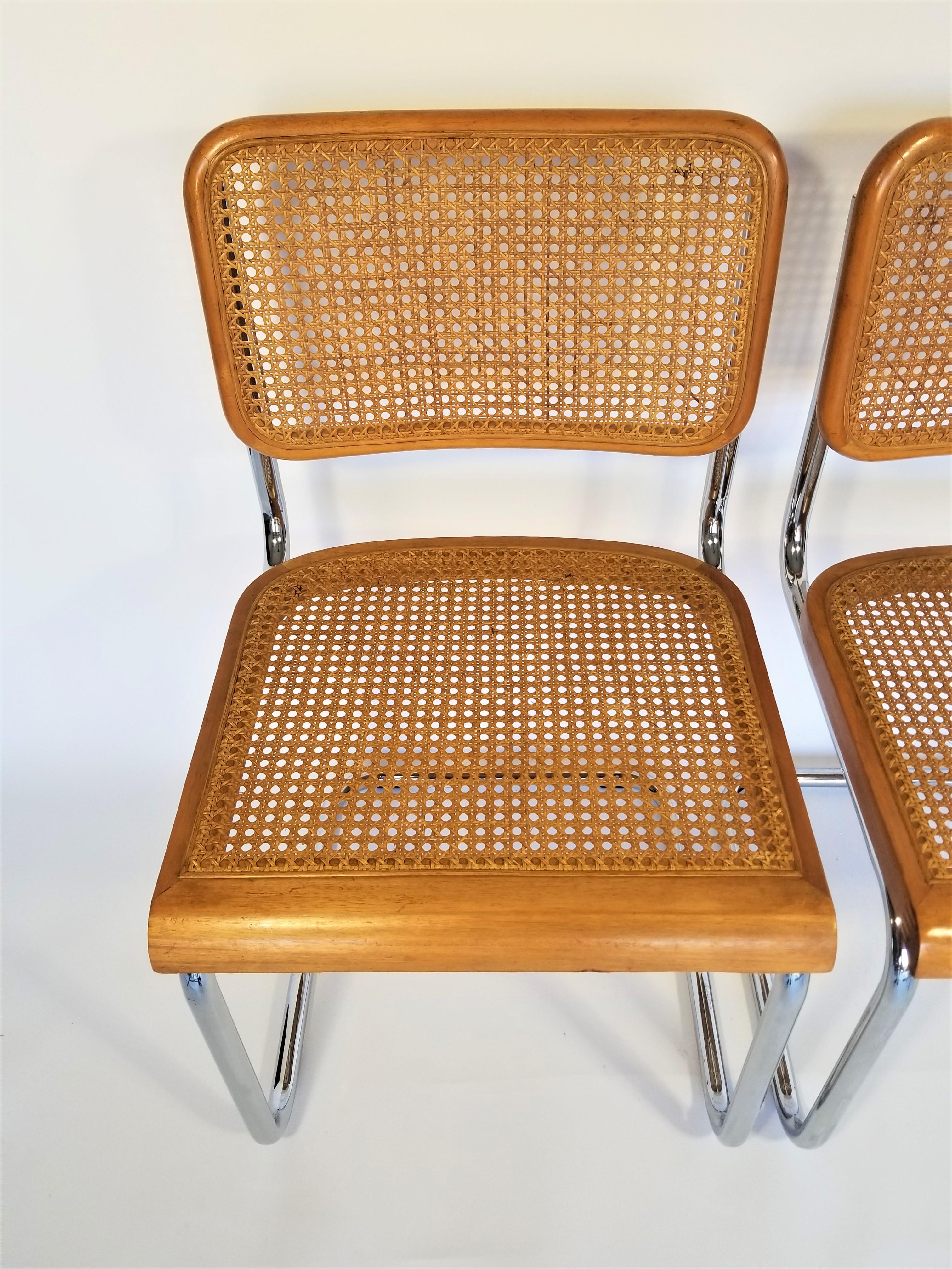 Marcel Breuer Cesca Pair of Midcentury Side Chairs 3