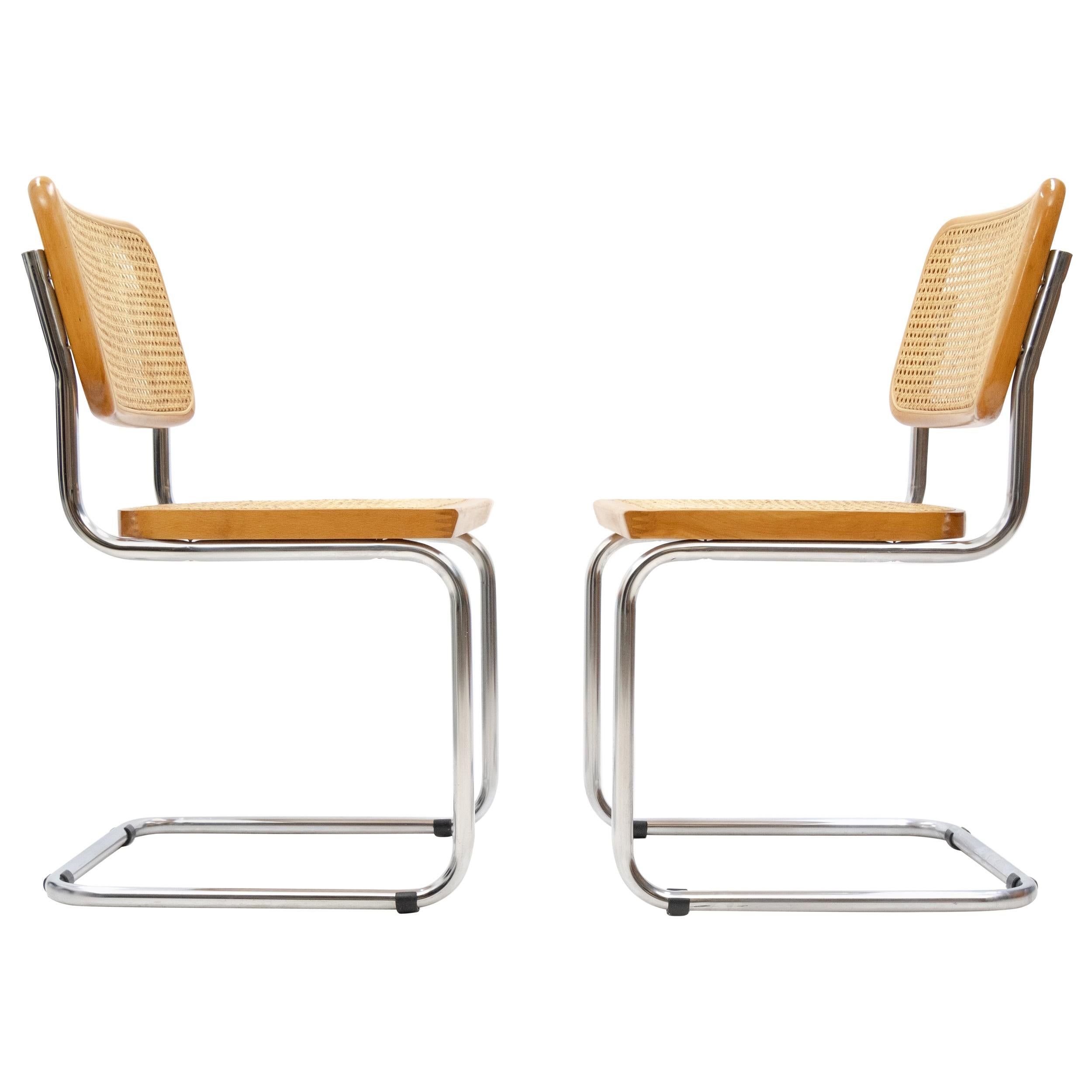 Marcel Breuer Cesca S32 Chairs, 1980s at 1stDibs