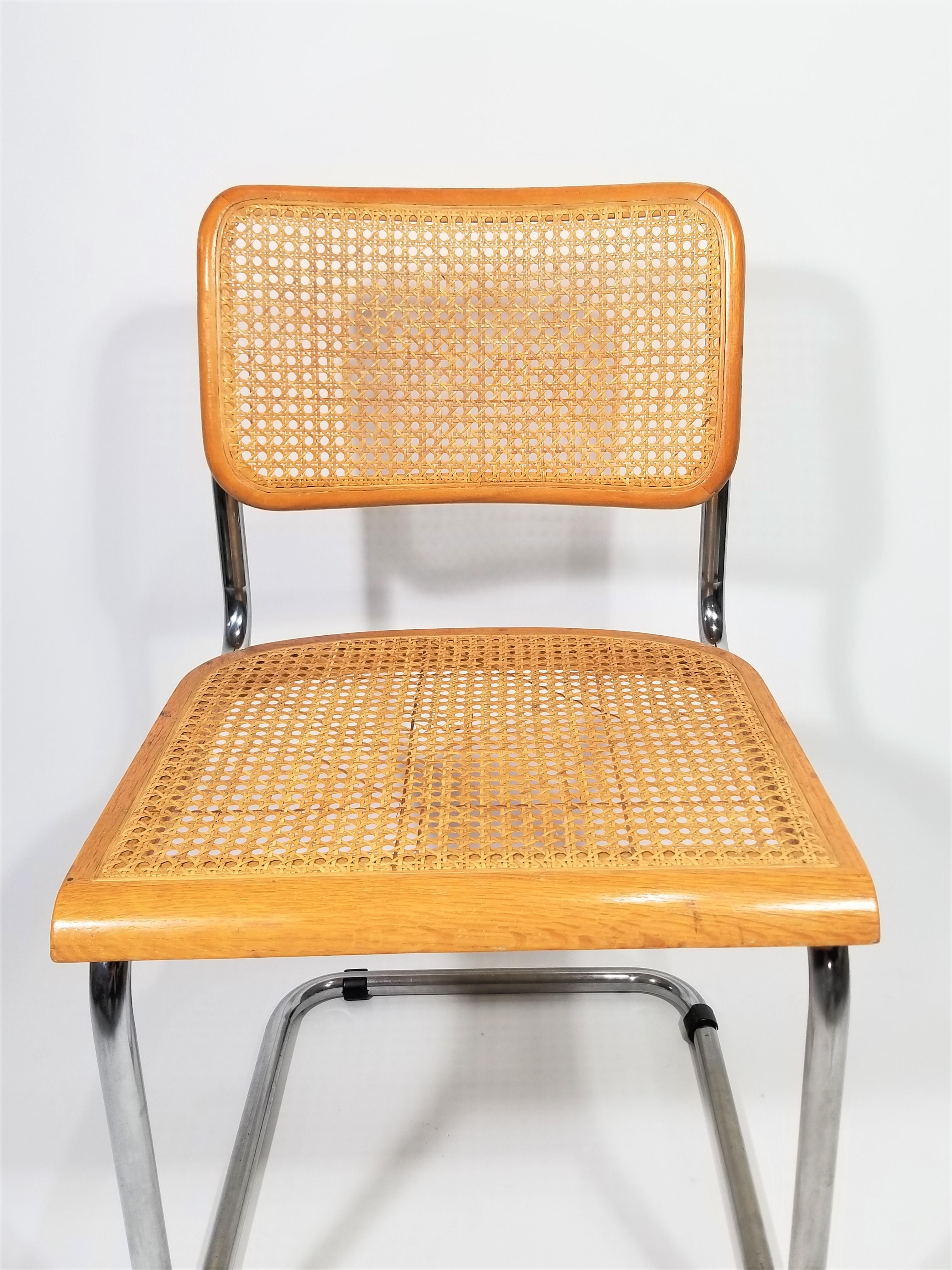 Marcel Breuer Cesca Side Chair, 1970s In Good Condition In New York, NY