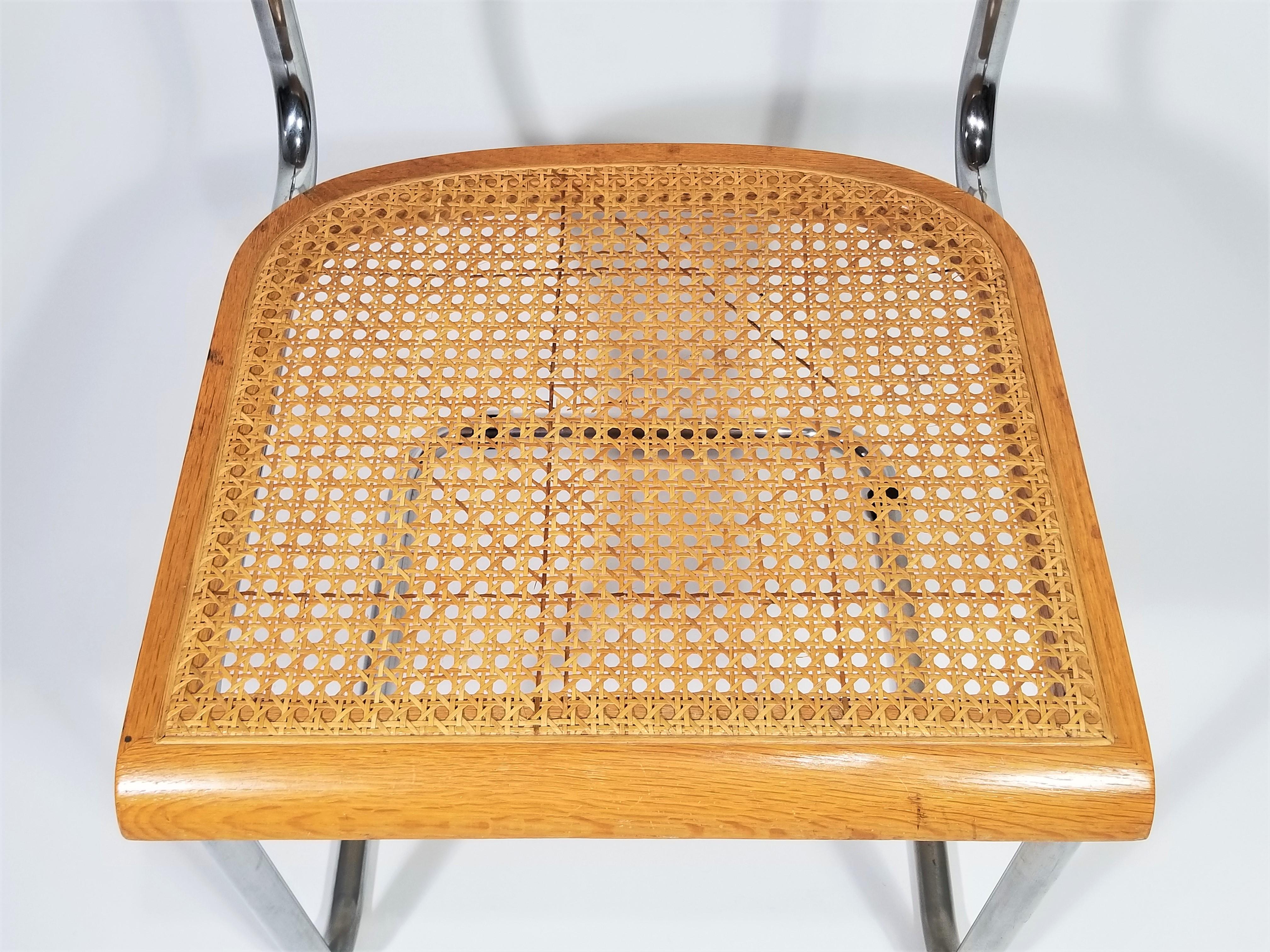 20th Century Marcel Breuer Cesca Side Chair, 1970s