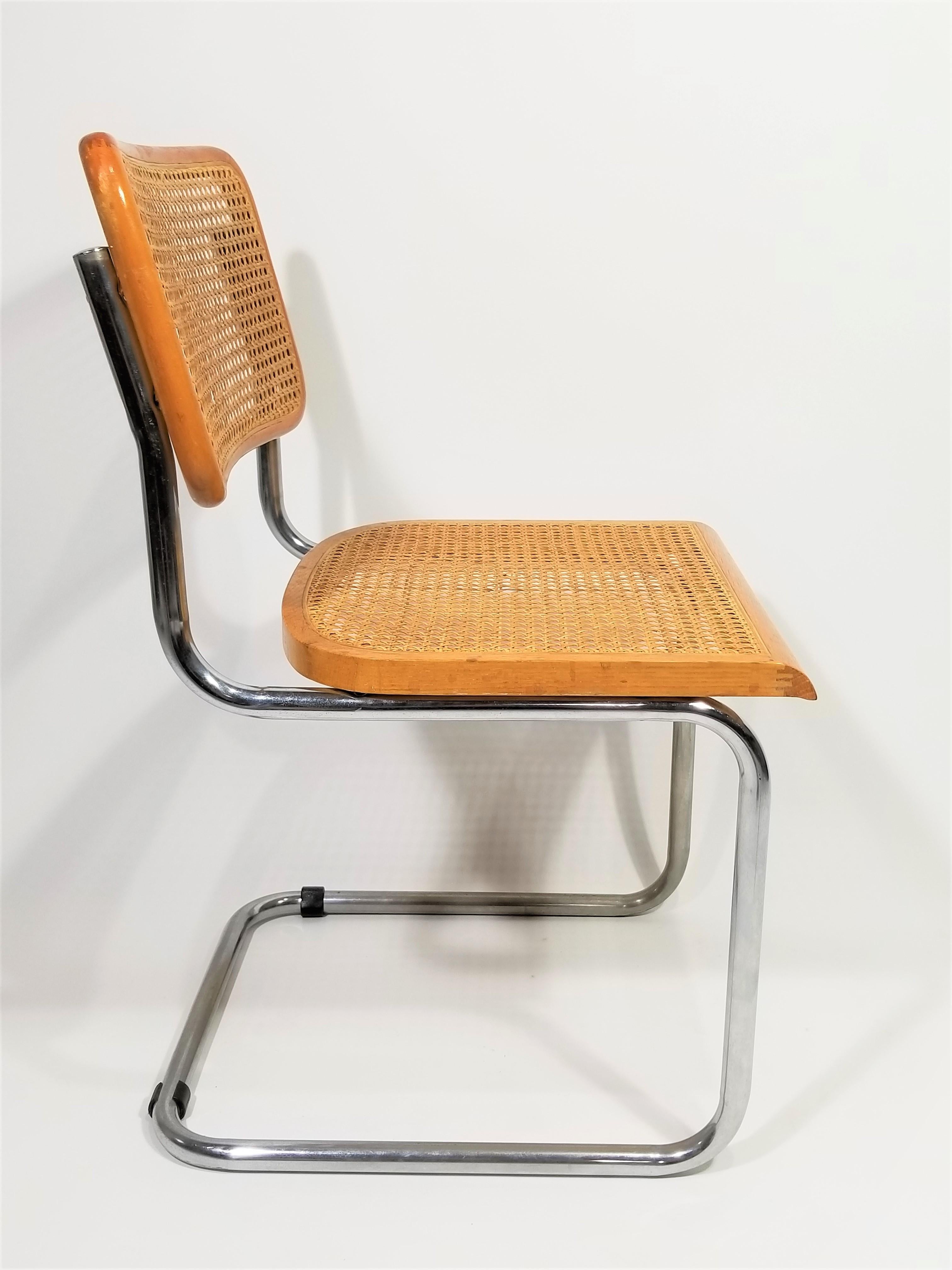 Marcel Breuer Cesca Side Chair, 1970s 1