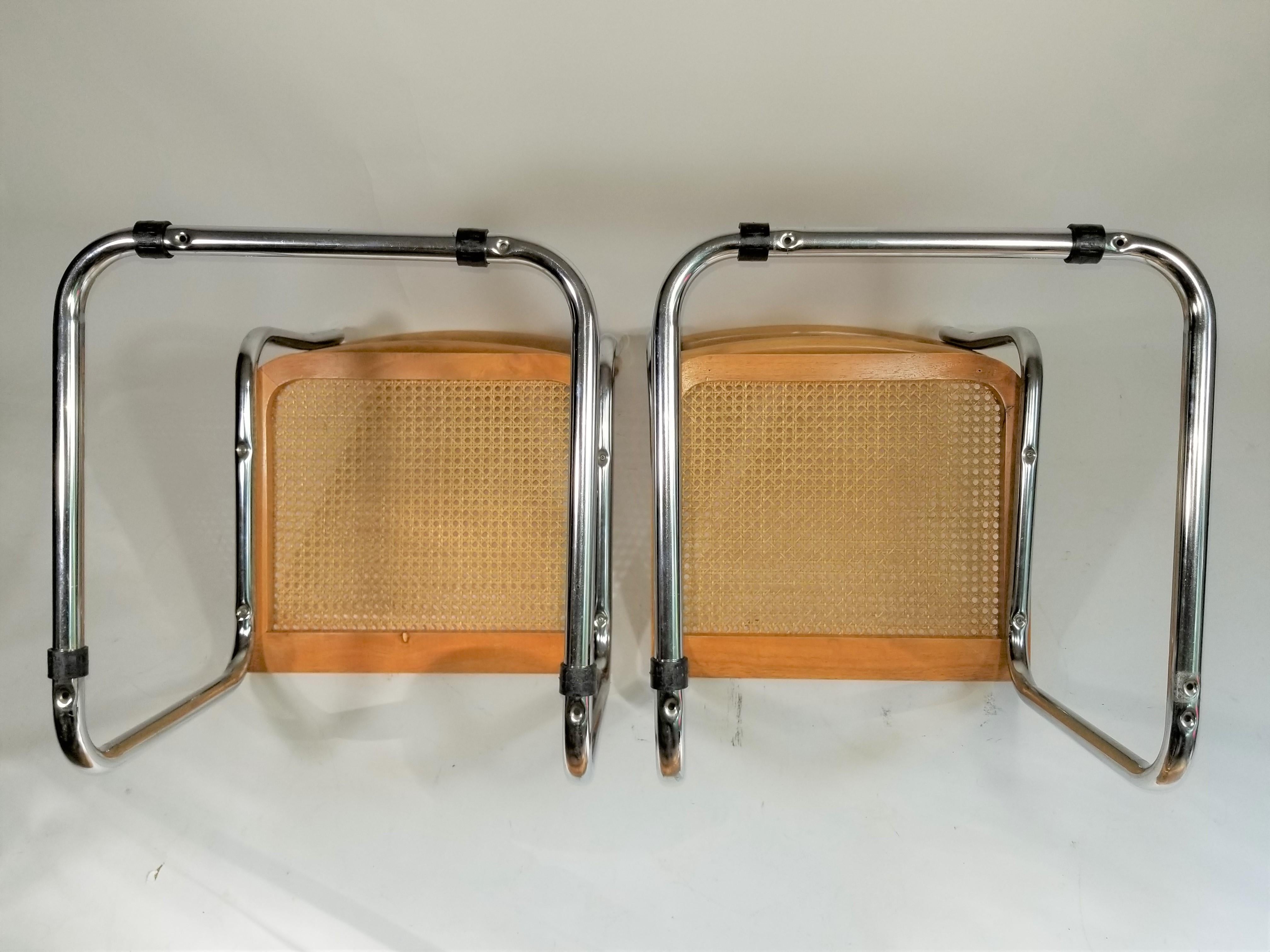 Marcel Breuer Cesca Side Chairs Midcentury Set of 2 9