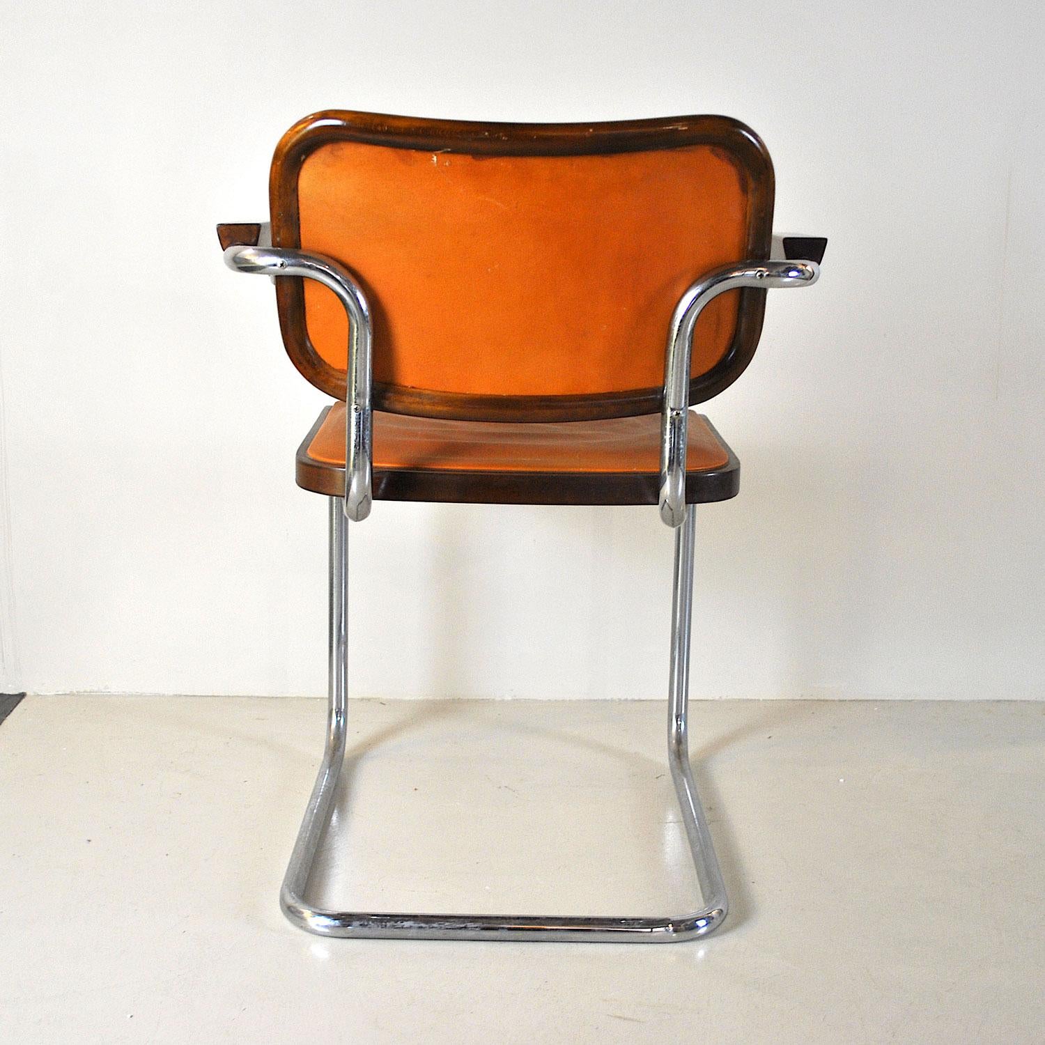 Bauhaus In a Style Marcel Breuer Chair Model Cesca For Sale