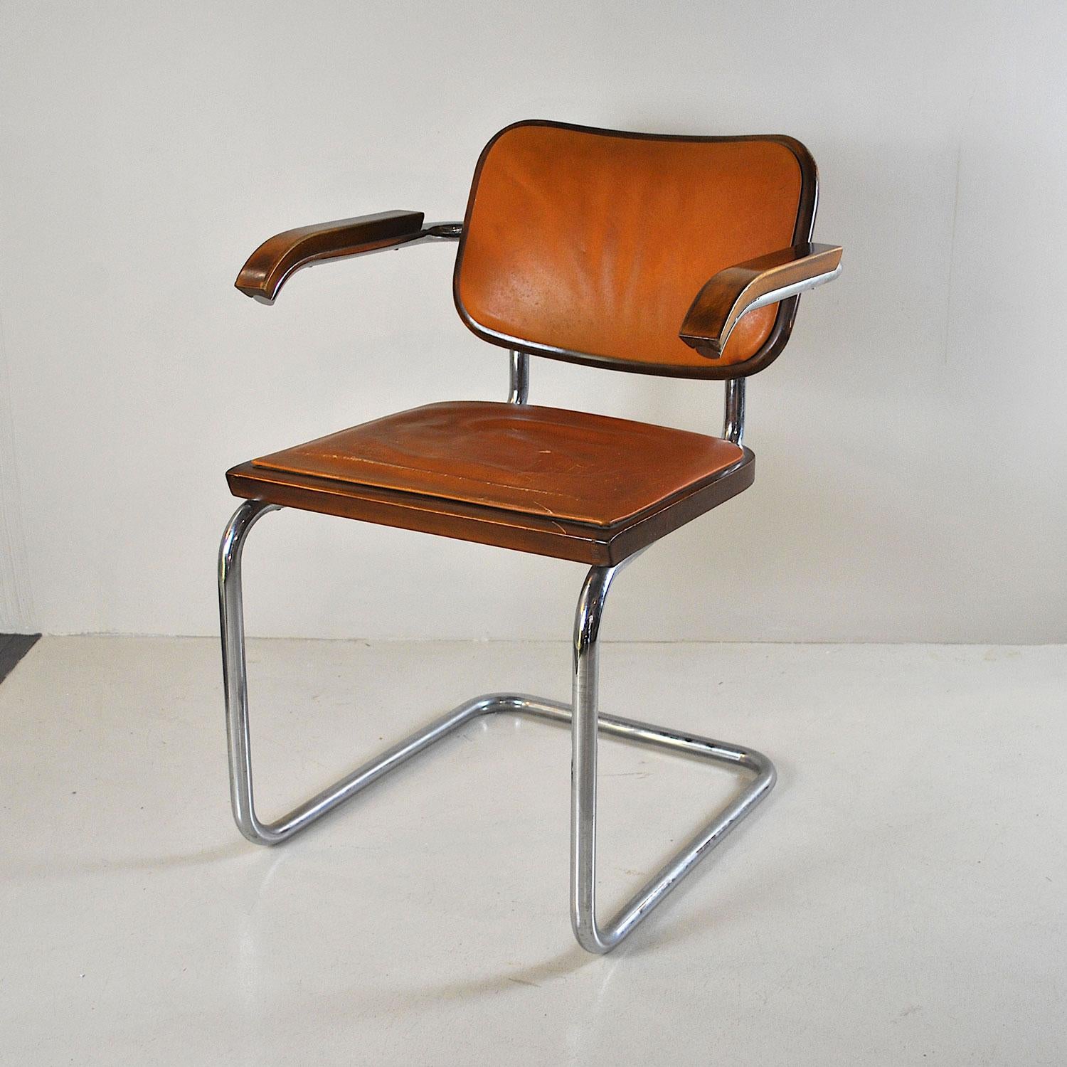 In a Style Marcel Breuer Chair Model Cesca In Good Condition For Sale In bari, IT