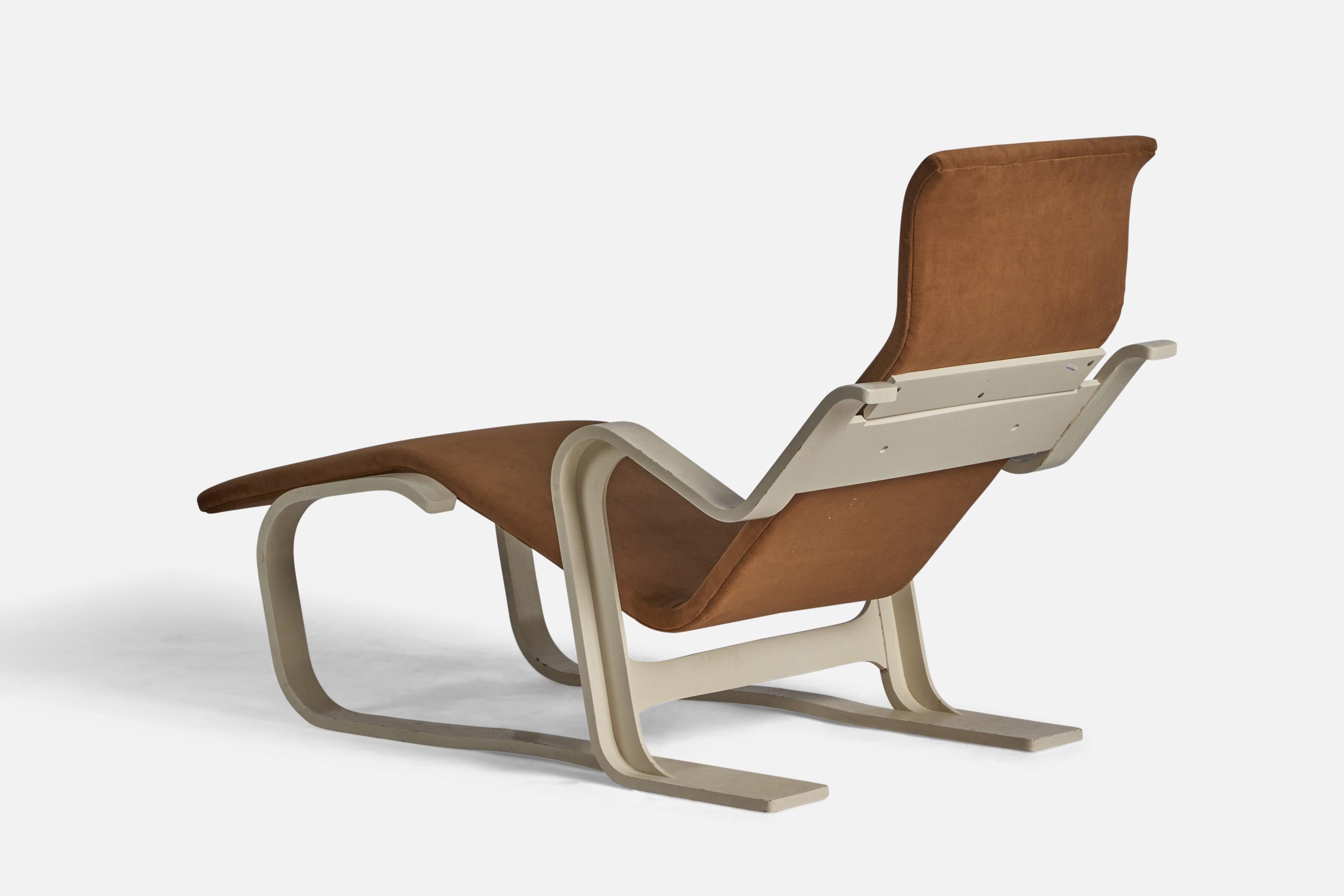 Mid-20th Century Marcel Breuer, Chaise Longue, Wood, Fabric, USA, 1960s For Sale