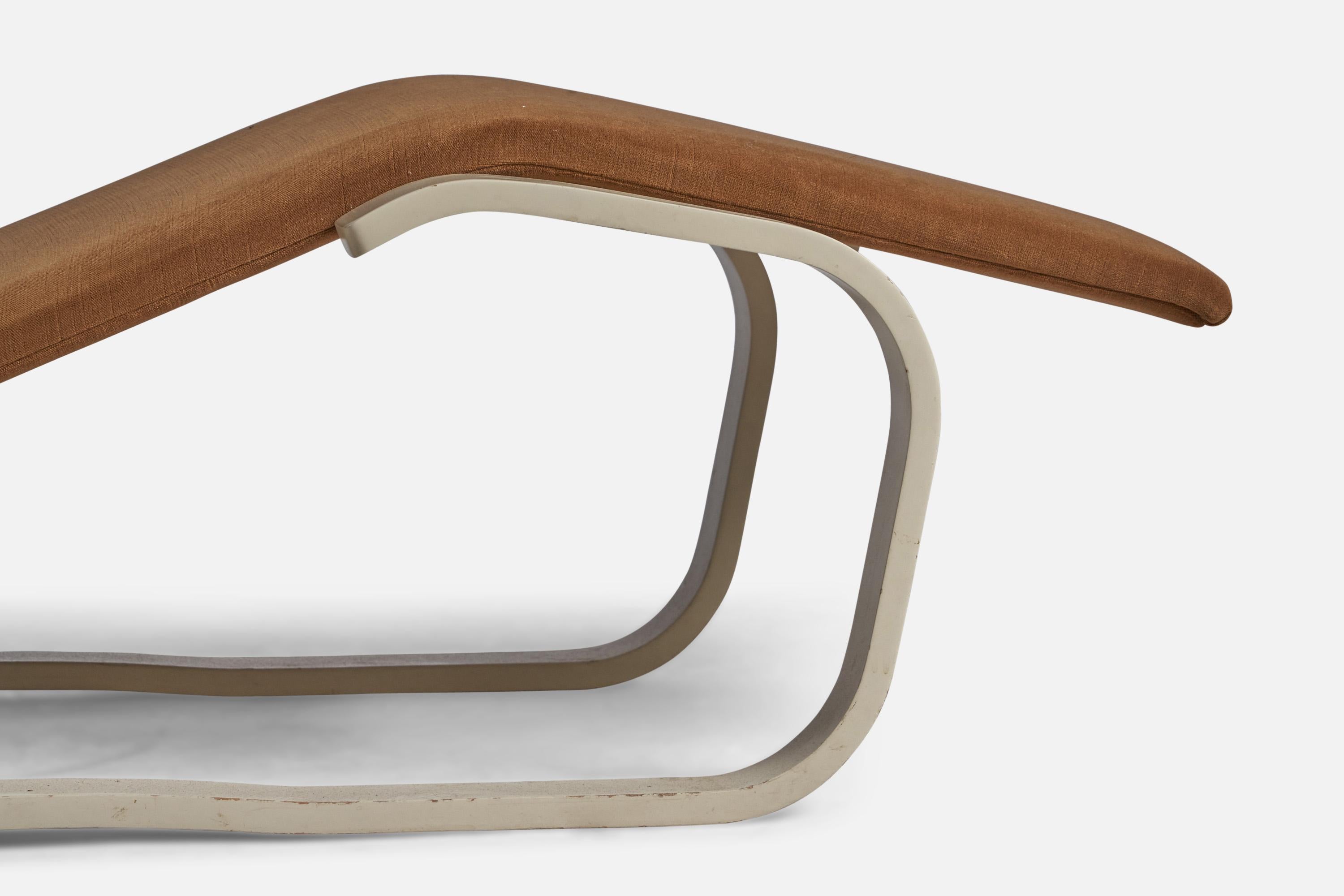 Marcel Breuer, Chaise Longue, Wood, Fabric, USA, 1960s For Sale 2