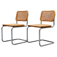 Marcel Breuer Pair of "Cesca" Chairs, Italy 1970s