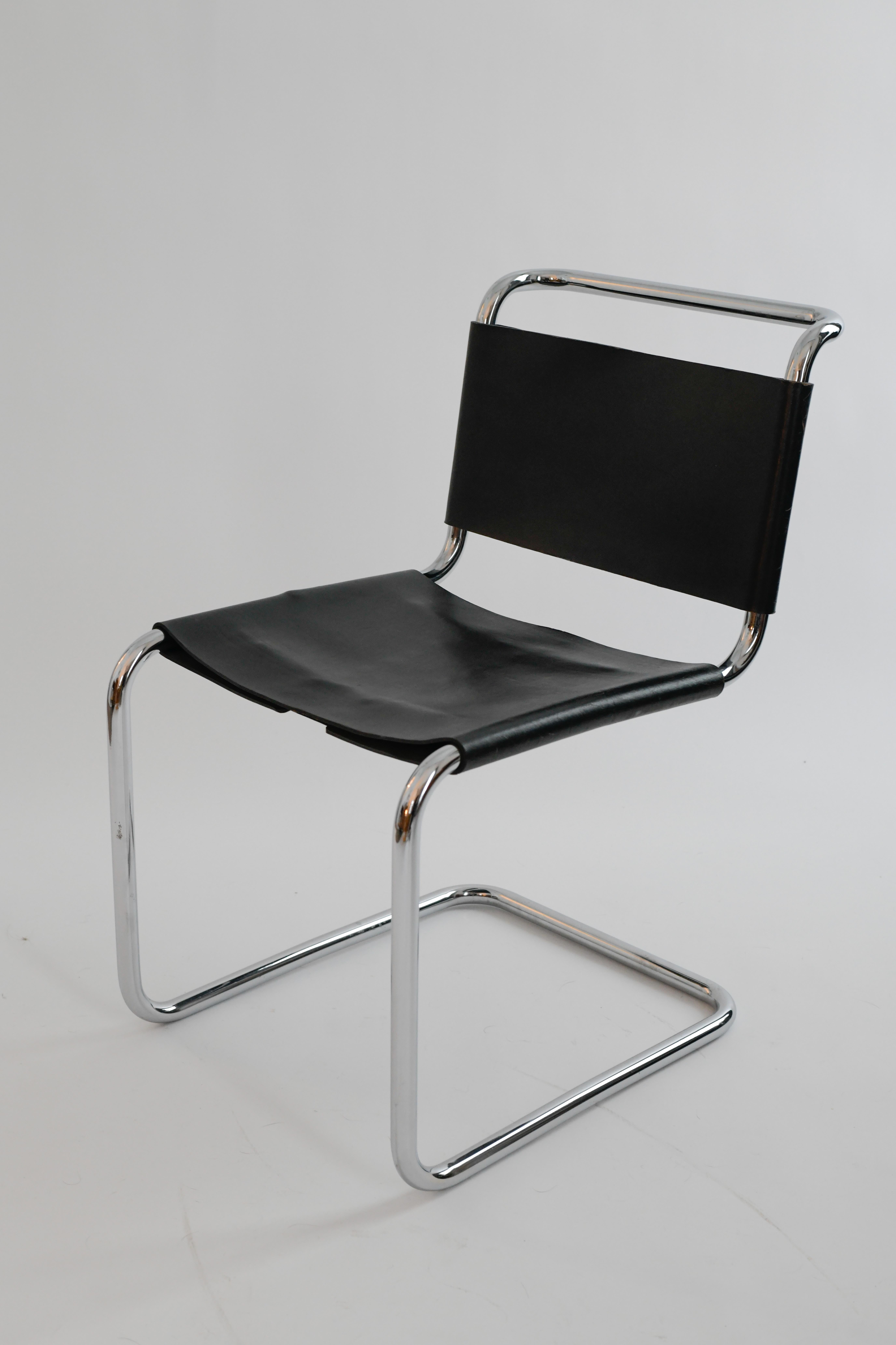 German Marcel Breuer Corset back B33 chairs by Knoll  For Sale