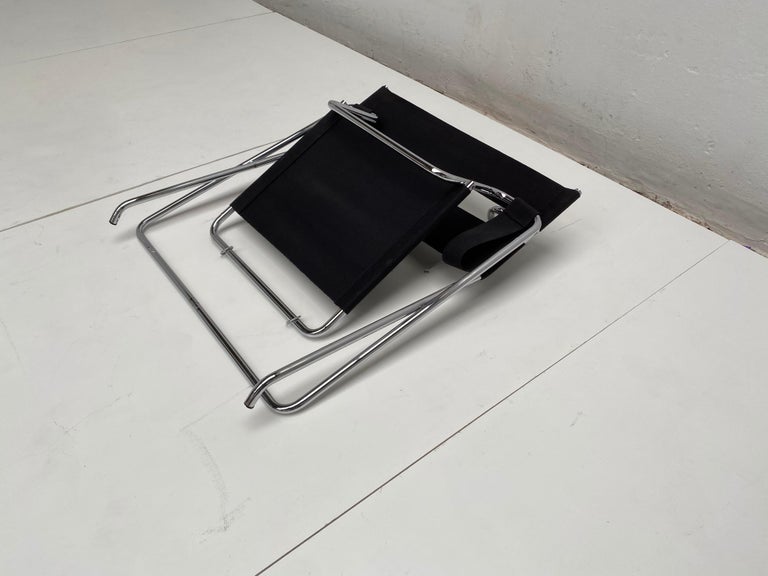 This Marcel Breuer Tecta D4 (also knows as B4) folding chair has a unique provenance

It comes from the bespoke interior of renowned Dutch Graphic Designer Wim Crouwel and his wife Judith Cahen and was purchased by them in the early 1980s for