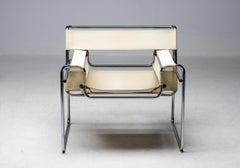 Marcel Breuer Early Canvas Model B3 "Wassily" Chair by Gavina