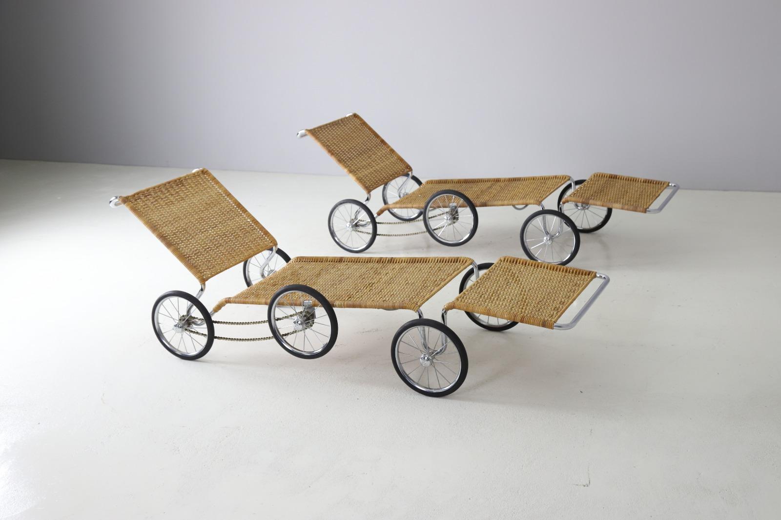 Mid-Century moderno Marcel Breuer 'F41-E' Breuer-couches su ruote per Tecta, 1984 in vendita