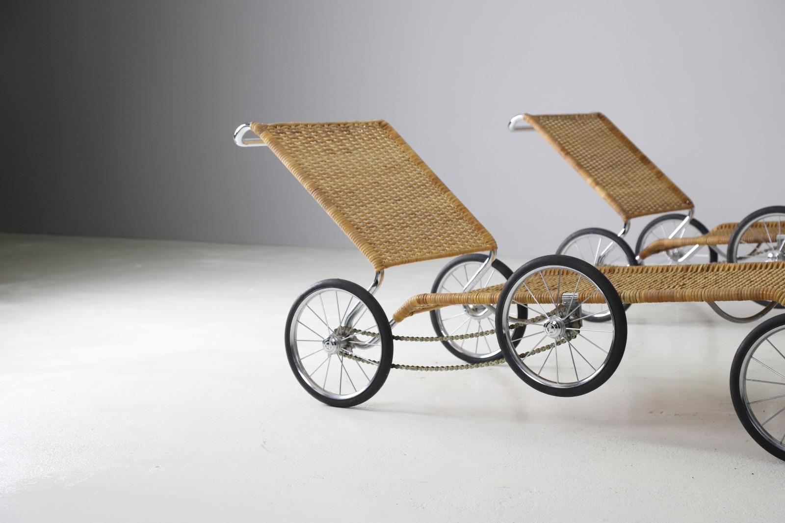 Tedesco Marcel Breuer 'F41-E' Breuer-couches su ruote per Tecta, 1984 in vendita