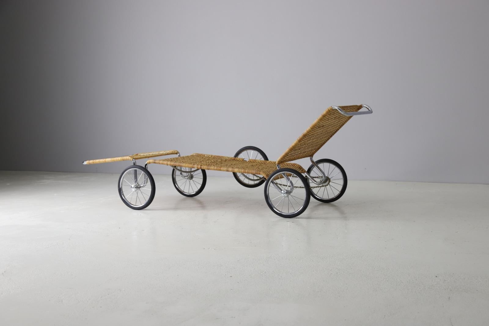 Fine XX secolo Marcel Breuer 'F41-E' Breuer-couches su ruote per Tecta, 1984 in vendita