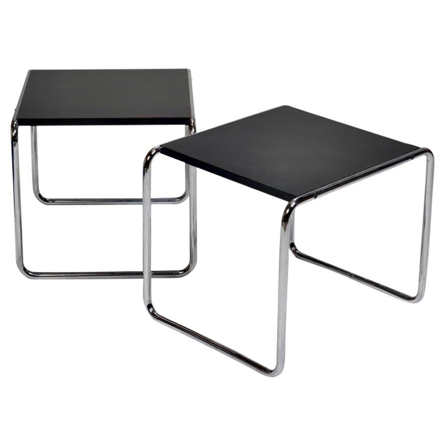 Marcel Breuer for Gavina Modern Laccio Side Tables