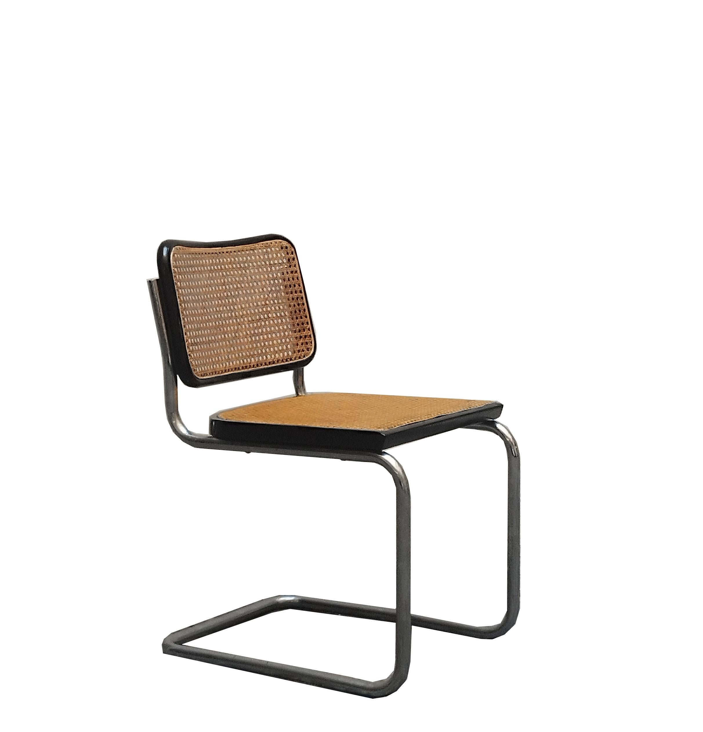 Marcel Breuer for Gavina Set of Four Cesca Chairs, Italy 1970s In Good Condition For Sale In Naples, IT