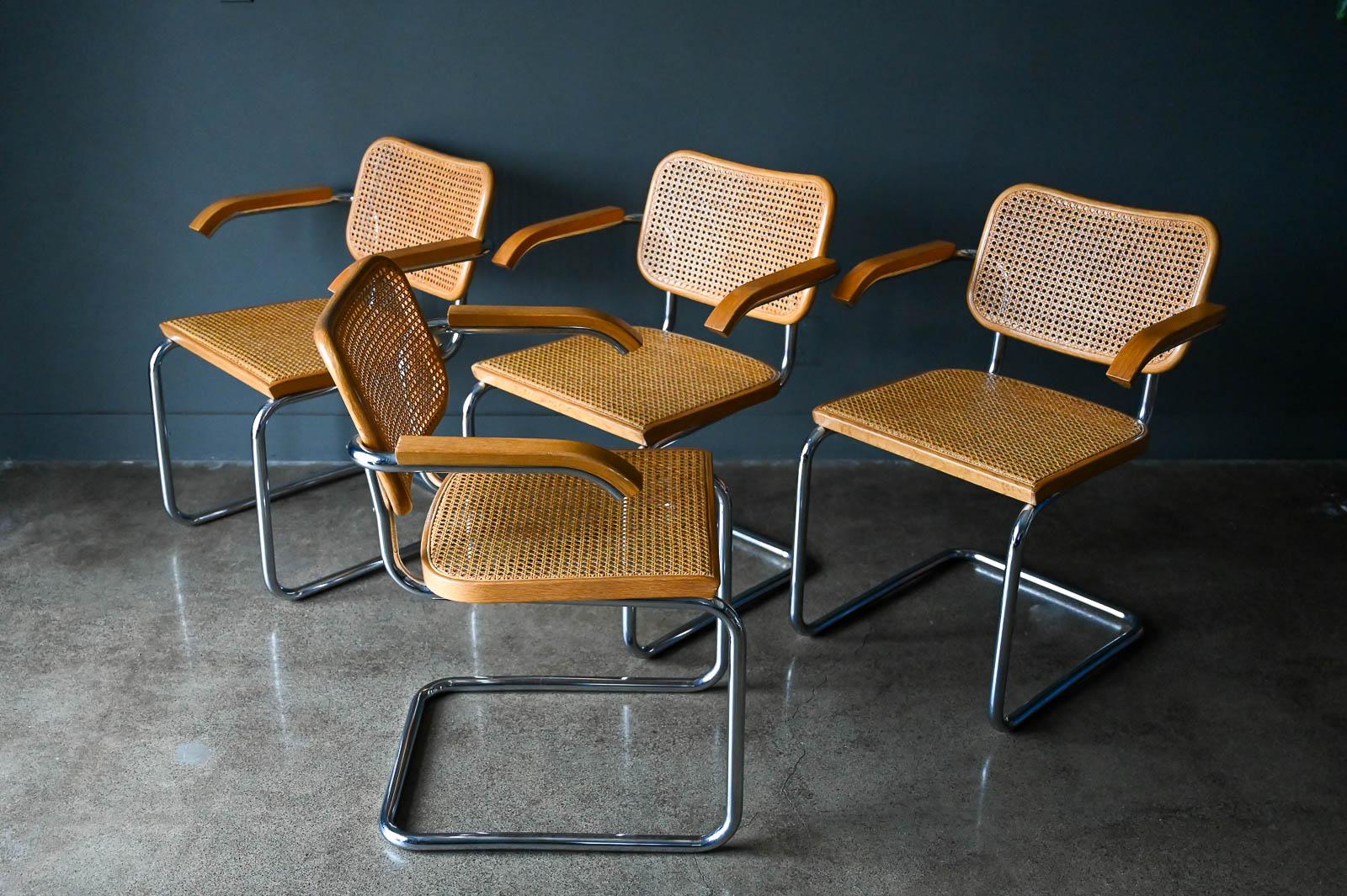 Mid-Century Modern Marcel Breuer for Knoll Cesca Chairs, ca. 1960