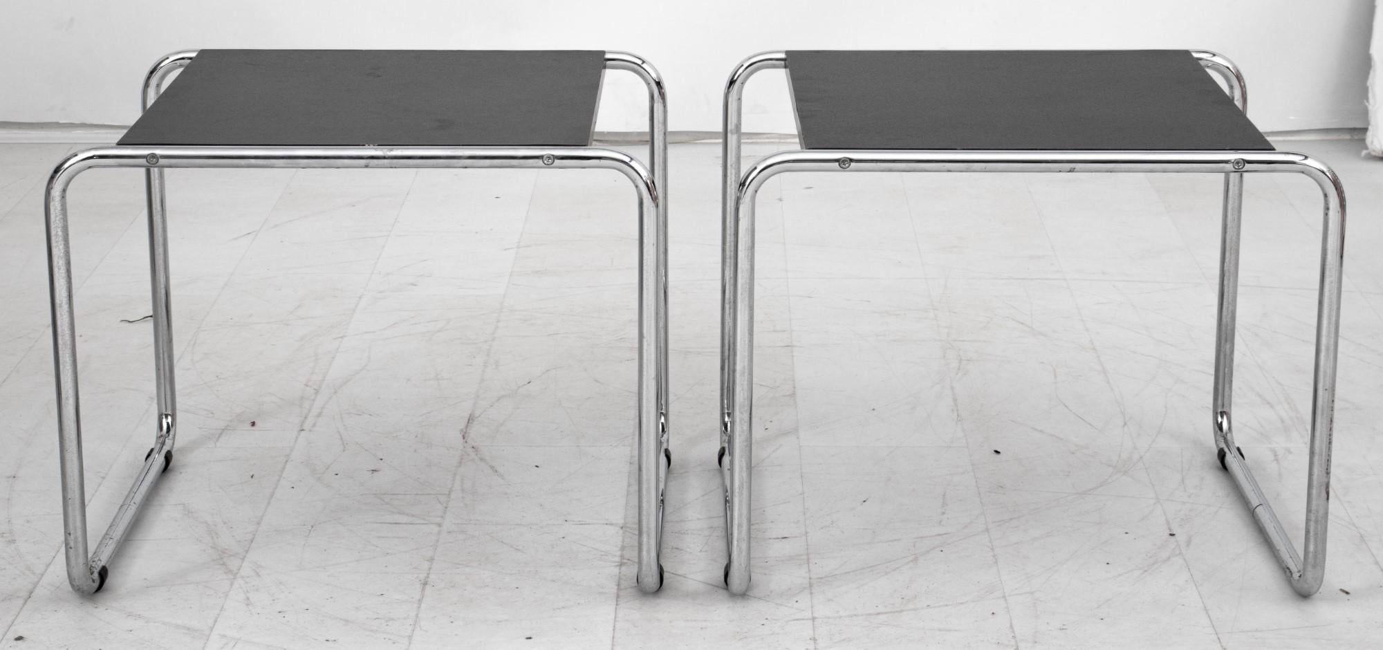 20th Century Marcel Breuer for Knoll Laccio Side Tables, 2 For Sale