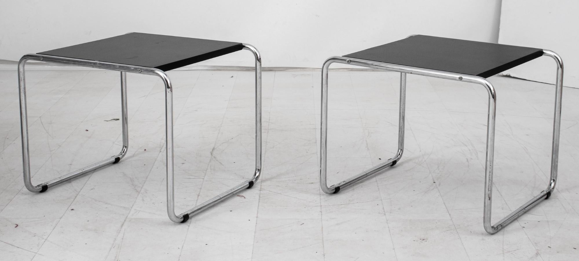 Laminate Marcel Breuer for Knoll Laccio Side Tables, 2 For Sale