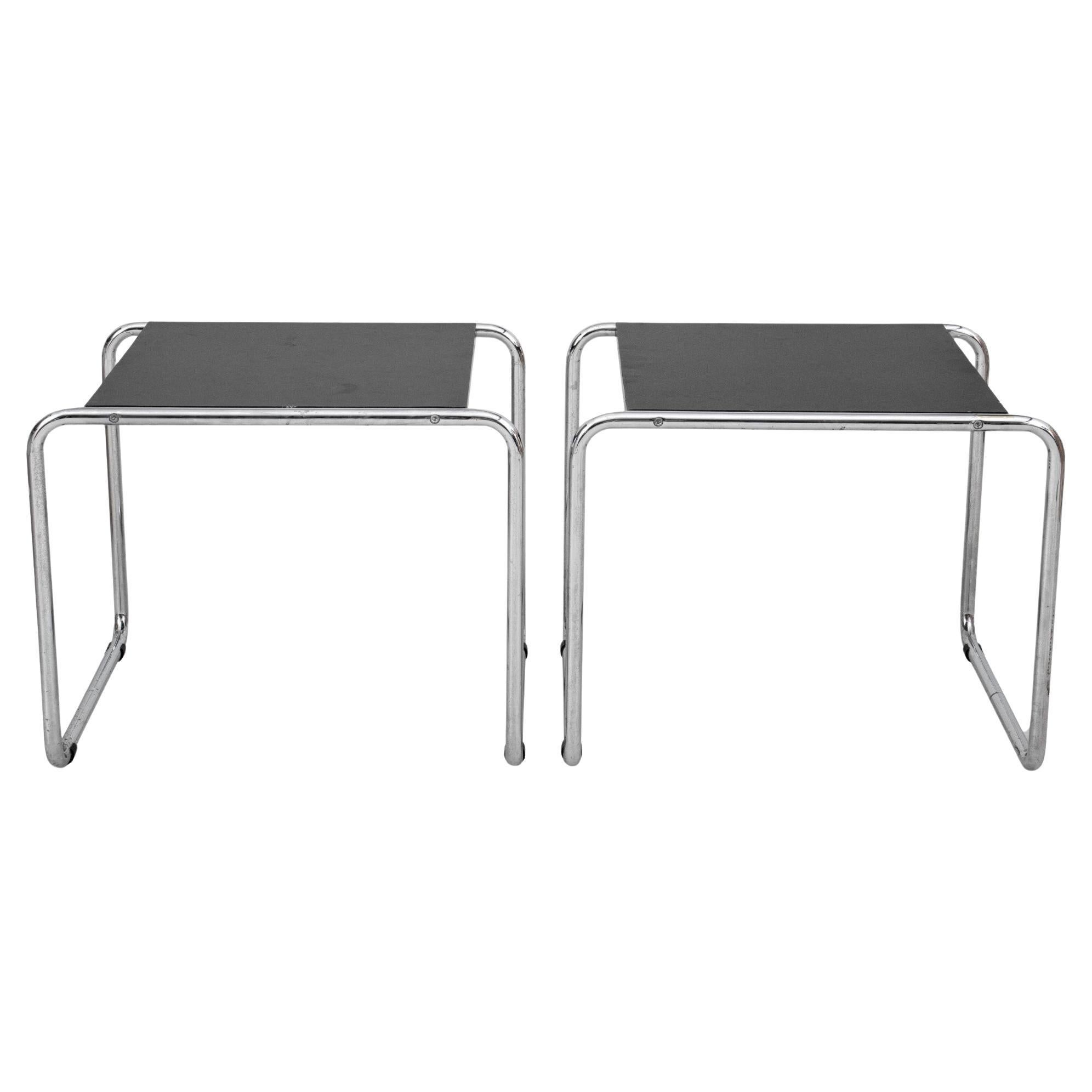 Marcel Breuer for Knoll Laccio Side Tables, 2 For Sale