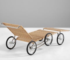 Chaise longue The Mobile Manifesto de Marcel Breuer pour Tecta en osier de canne