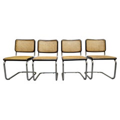 Marcel Breuer for Thonet "Cesca" Chairs, Set of 4,  Italy, 1960s