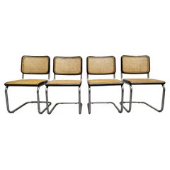 Marcel Breuer for Thonet "Cesca" Chairs, Set of 4, Italy, 1960s