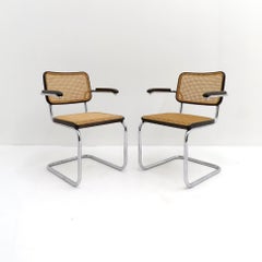 Marcel Breuer für Thonet, S64 Beistellstühle, 1980