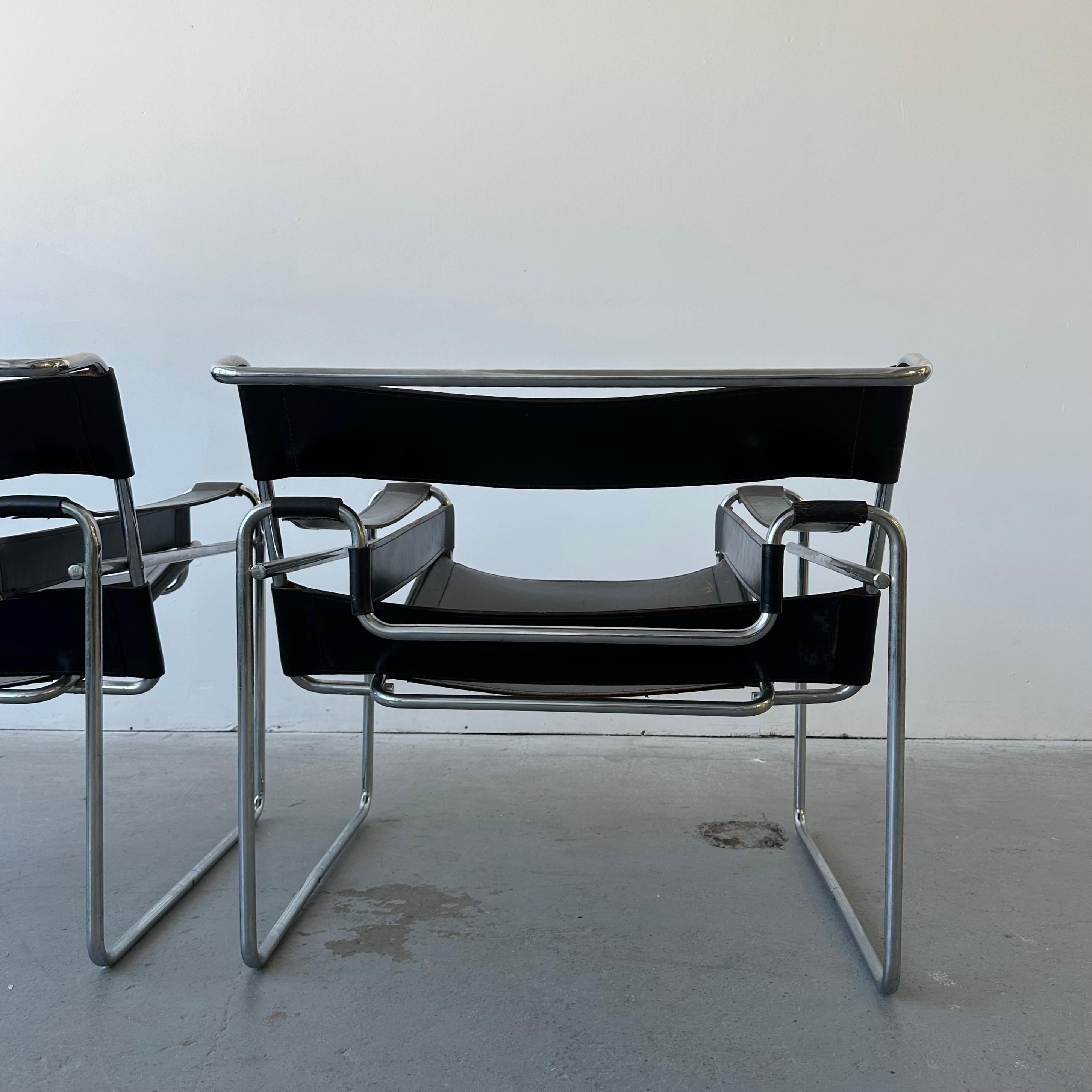 Marcel Breuer Gavina Wassily Chairs, a pair 1