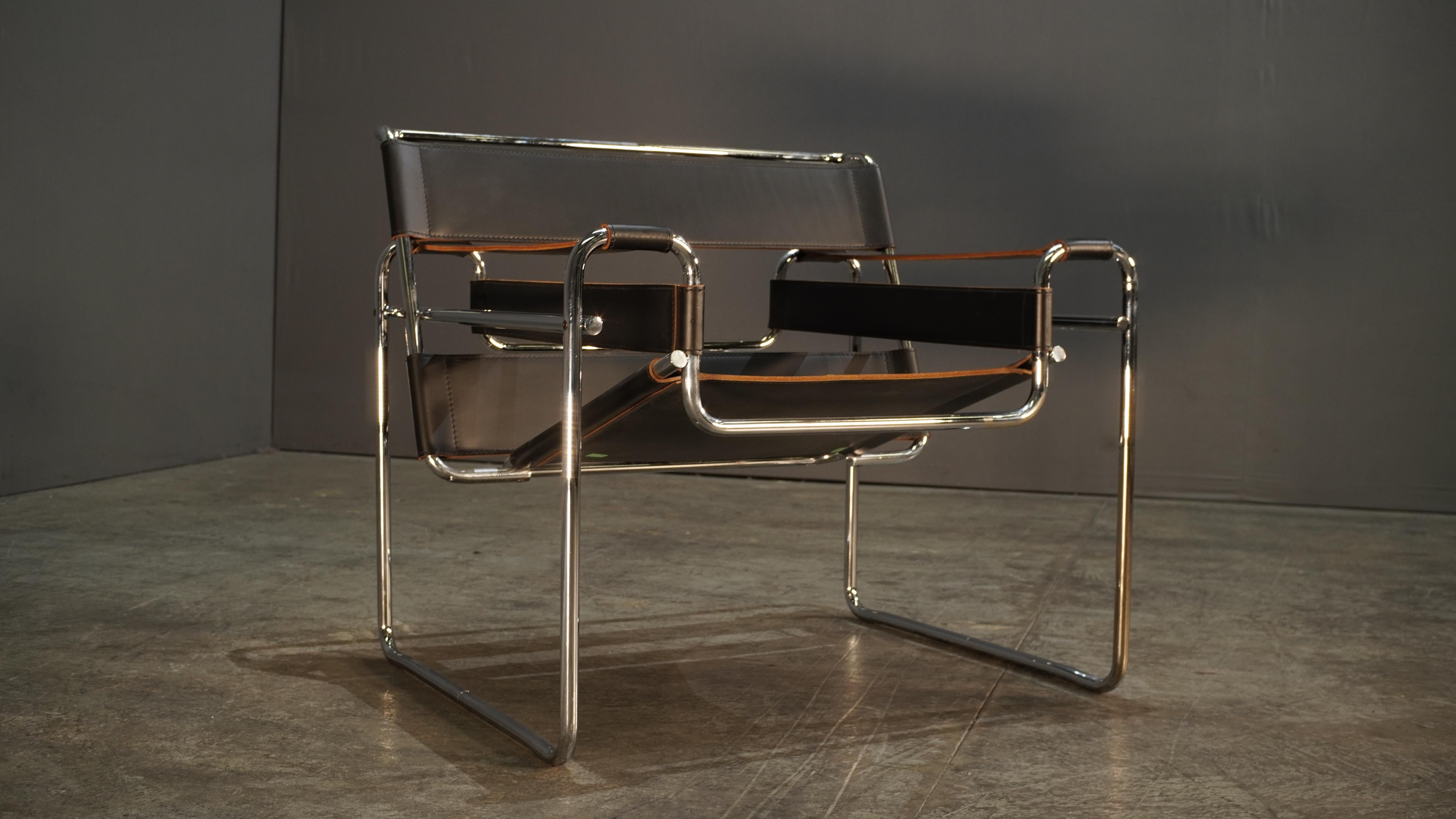 Métal Chaise Wassily, icône de Marcel Breuer