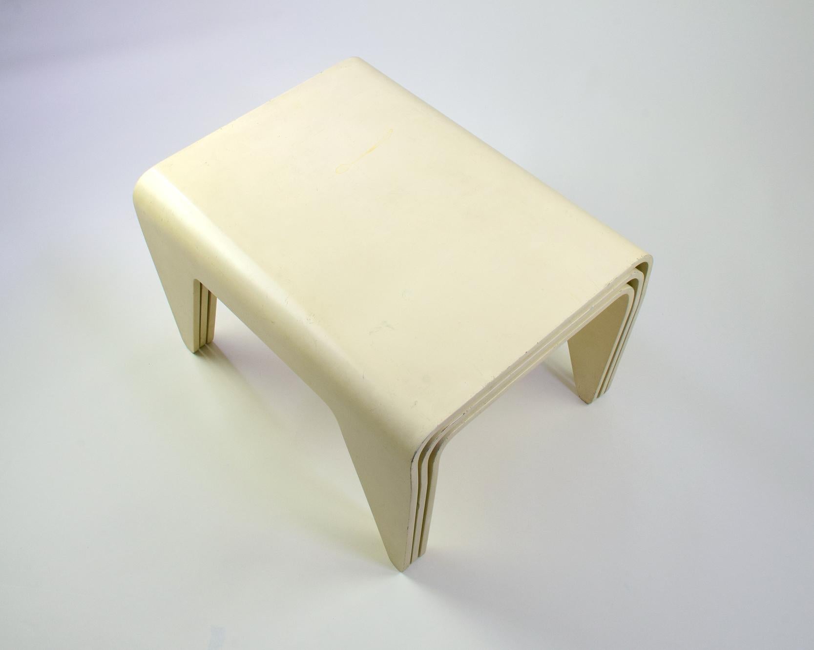 Plywood Marcel Breuer, 'Isokon Nesting Tables, ' Set of Three Tables, for Isokon, 1936 For Sale