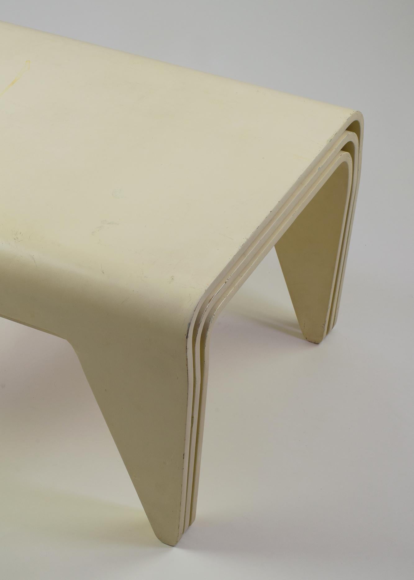 Marcel Breuer, 'Isokon Nesting Tables, ' Set of Three Tables, for Isokon, 1936 For Sale 1