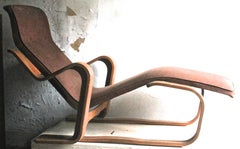 Marcel Breuer Isokon Bentwood Upholstered Long Chair, 1935-1936