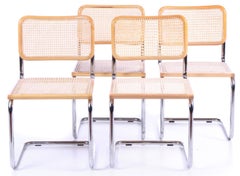 Marcel Breuer Italian 4 Chairs 1970