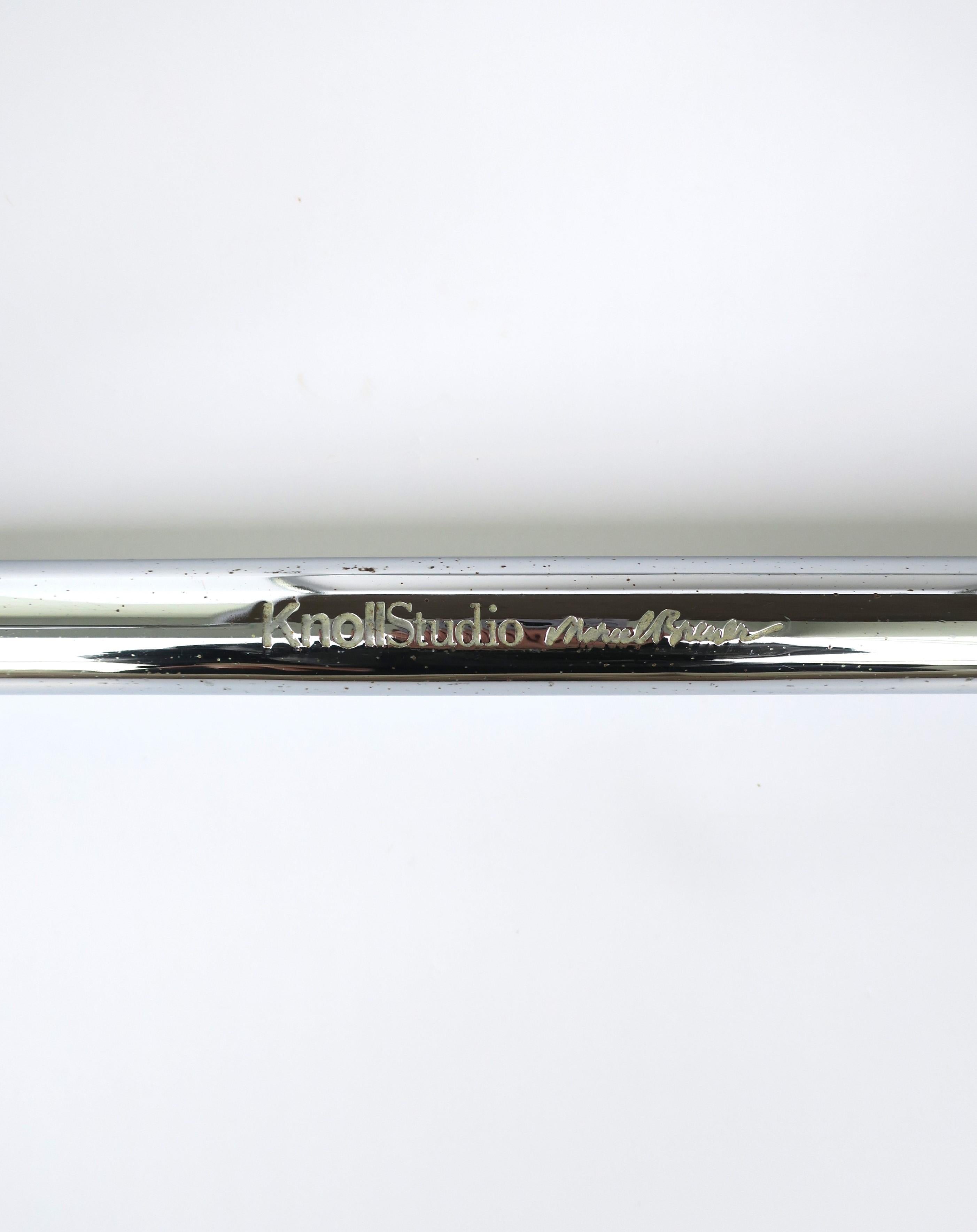 Marcel Breuer Schwarzer Beistelltisch mit Laccio-Beistelltisch Knoll Studio Bauhaus im Angebot 7