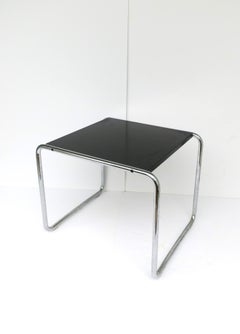 Marcel Breuer Black Laccio End Table Knoll Studio Bauhaus
