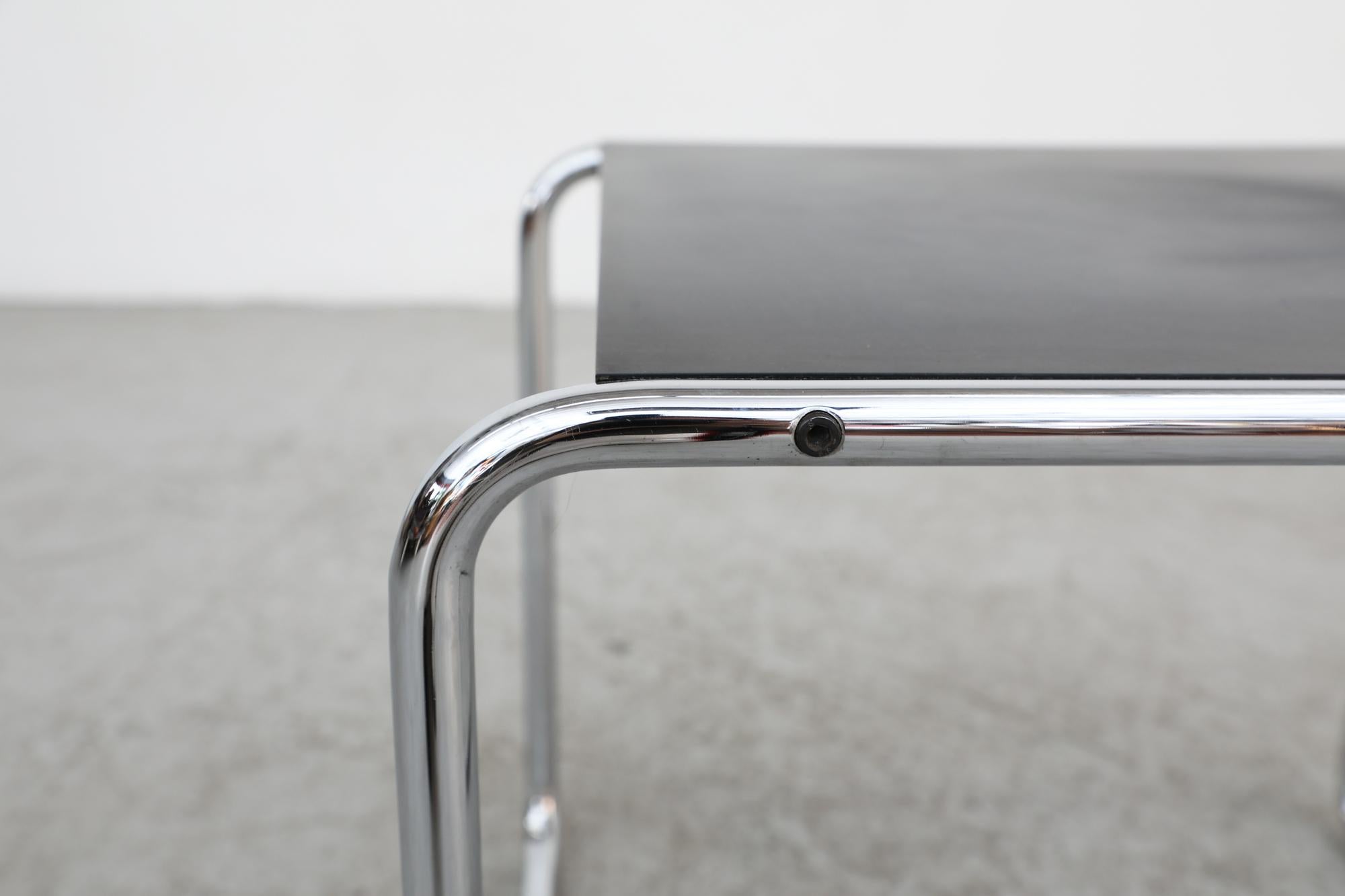 Chrome Marcel Breuer 'Laccio' Side Table for Gavina, 1962