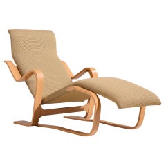 Chaise Lounge in bengala di Marcel Breuer, metà del secolo scorso