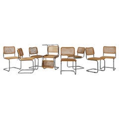 Marcel Breuer, Model B32, 'Cesca' Chairs with Cane Seating and Chrome Frame