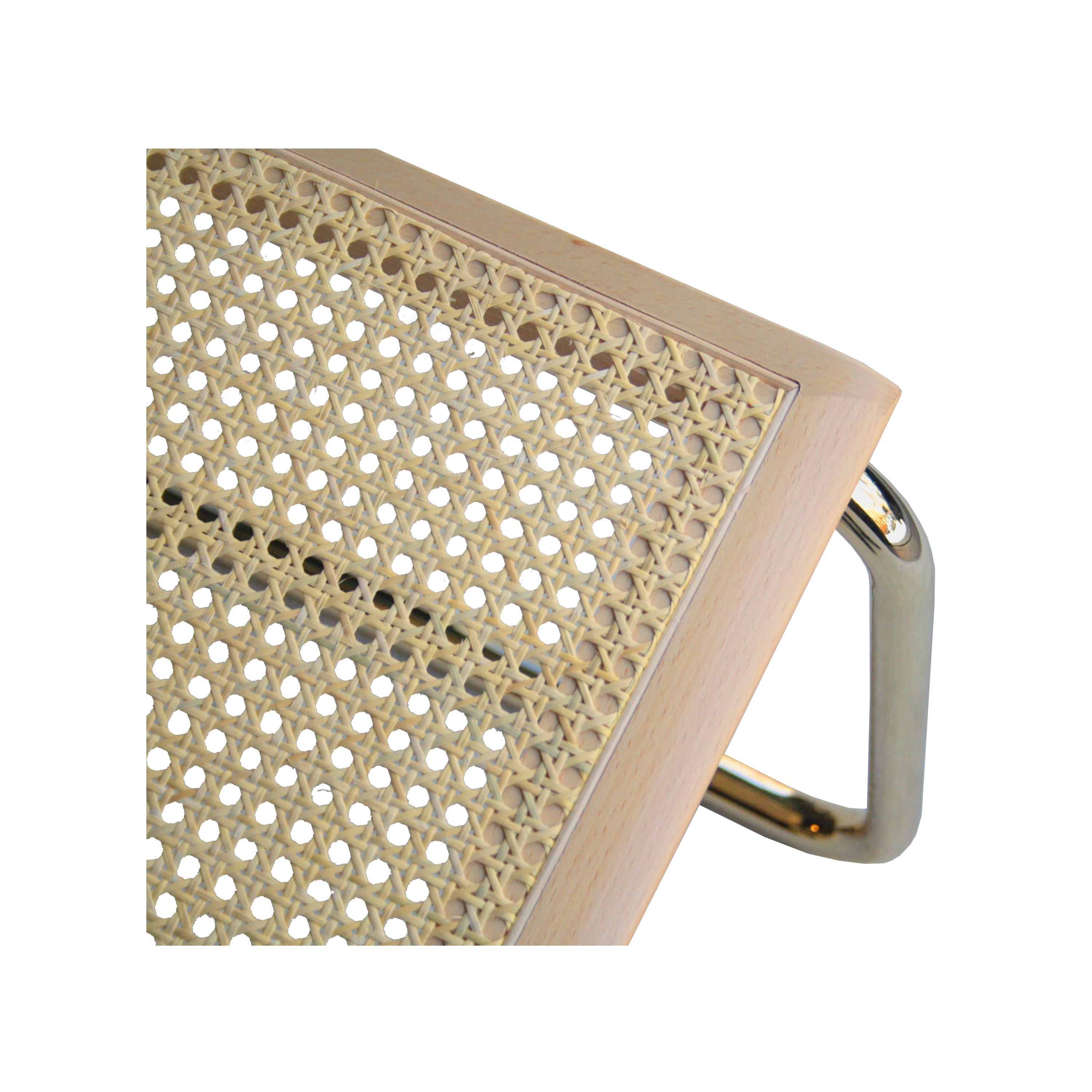 Spanish Marcel Breuer MYC Gavina Gold Beige Beechwood Cesca Brass Chair, Italia, 1960