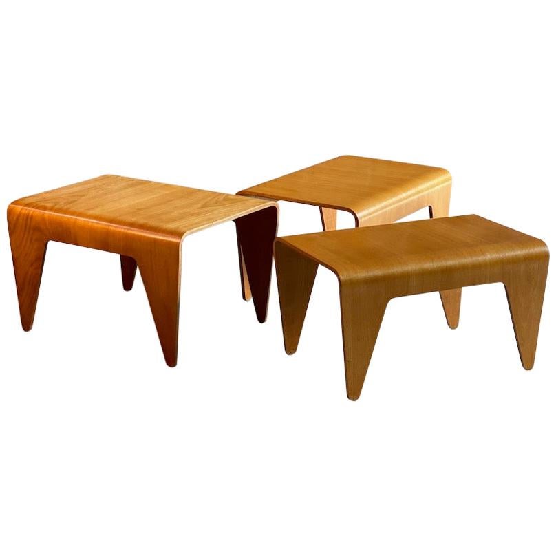 Mid-Century Modern Marcel Breuer Nesting Tables for Isokon Design, 1936